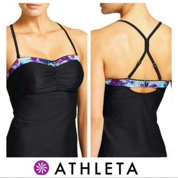 Athleta Other - Athleta Floral Fade Tankini Top sz 36 B/C